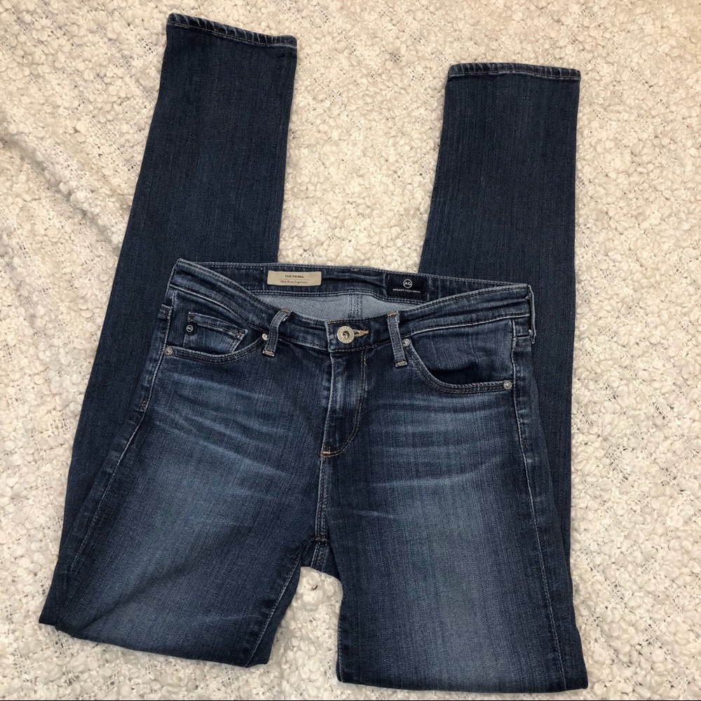 AG the Prima Jeans Mid Rise Cigarette Skinny 25